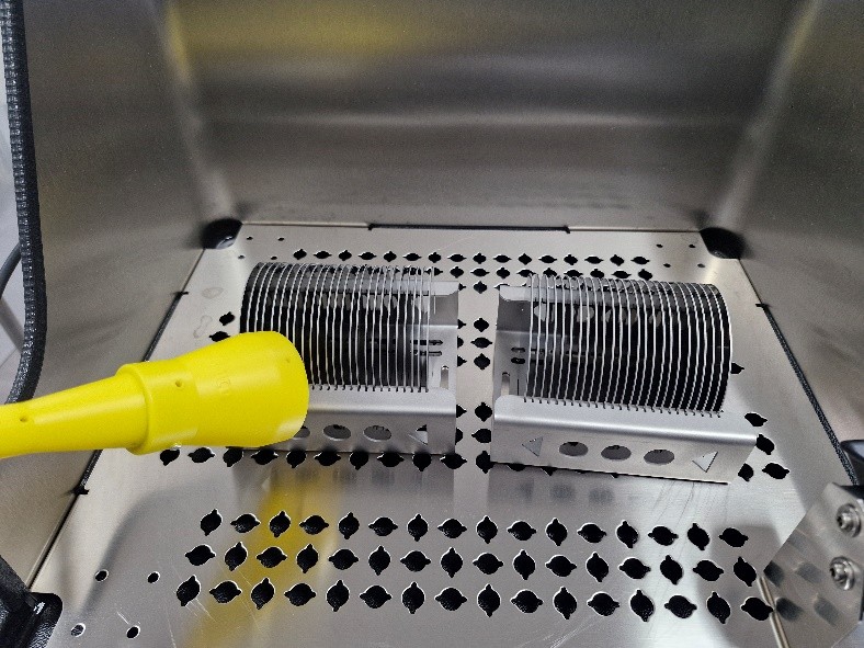 photo de nettoyage par soufflage ultrasonique